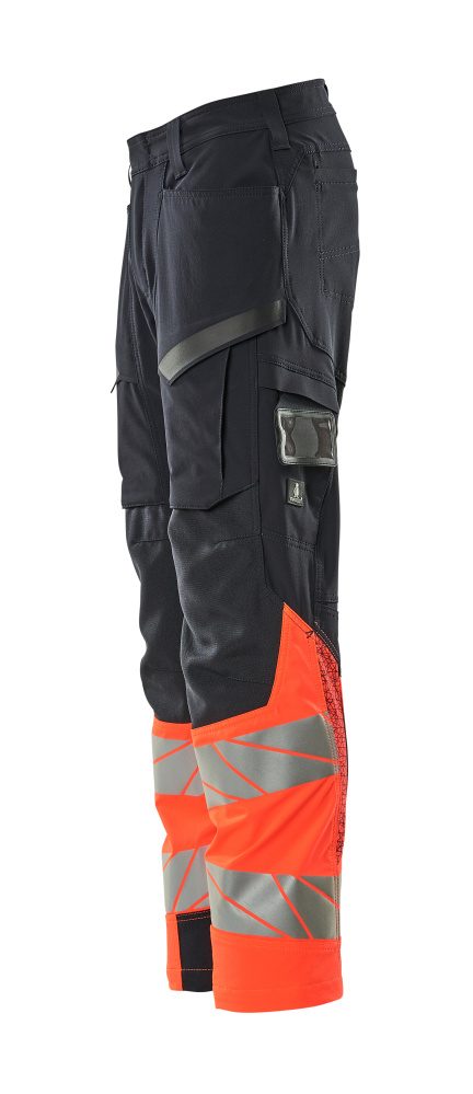 Mascot Kl.1 Accelerate Safe Warn Stretchbundhose – schwarzblau/rot