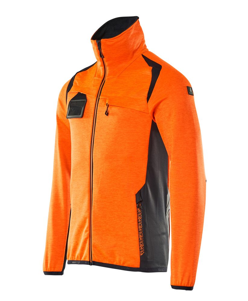 Mascot Accelerate Safe Fleecejacke – orange/schwarzblau