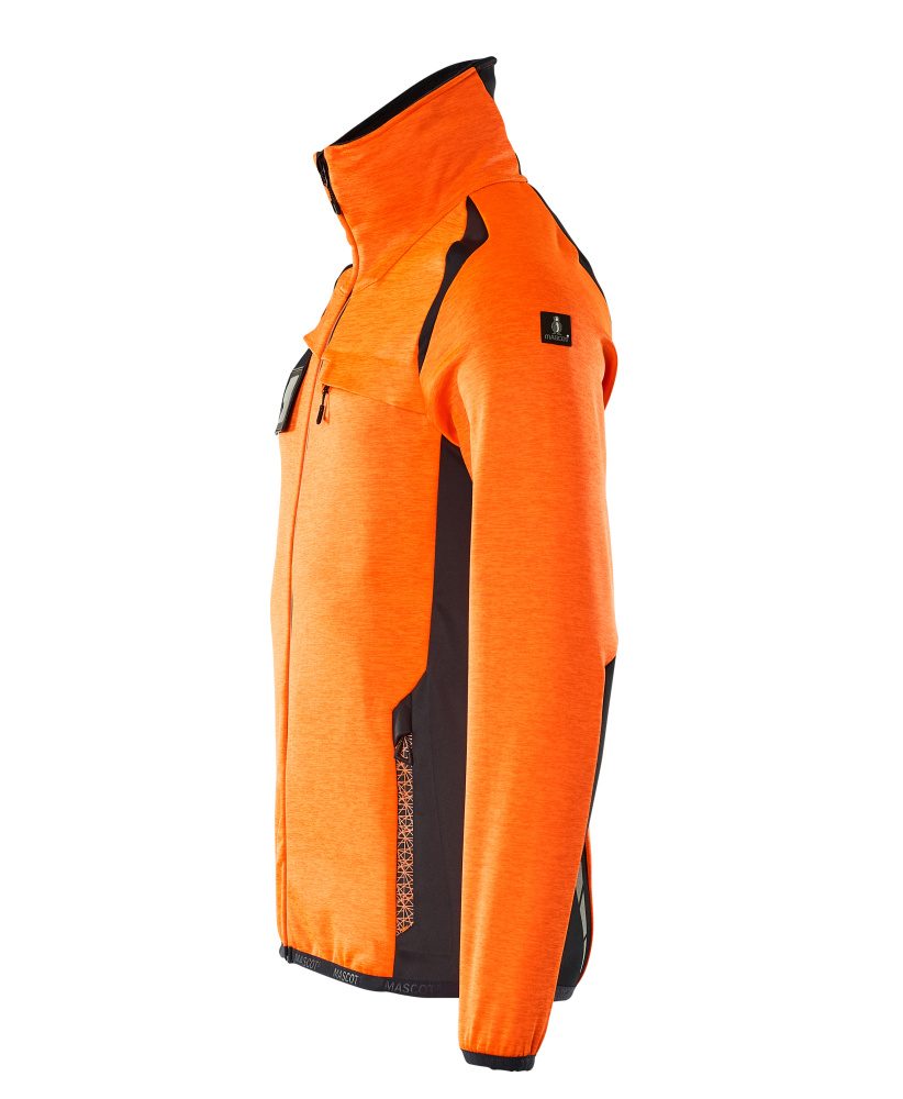 Mascot Accelerate Safe Fleecejacke – orange/schwarzblau