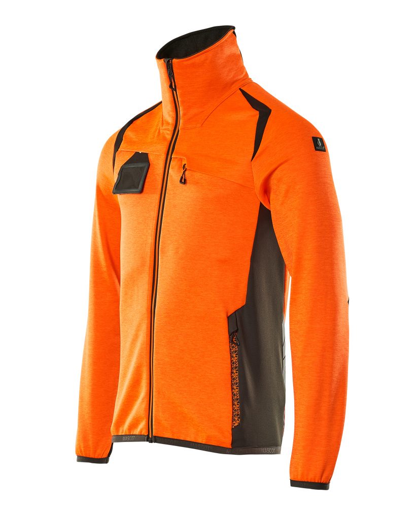 Mascot Accelerate Safe Fleecejacke – orange/dunkelanthrazit