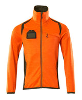 Mascot Accelerate Safe Fleecejacke – orange/moosgrün