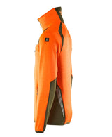 Mascot Accelerate Safe Fleecejacke – orange/moosgrün