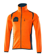 Mascot Accelerate Safe Fleecejacke – orange/dunkelpetroleum