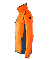Mascot Accelerate Safe Fleecejacke – orange/dunkelpetroleum