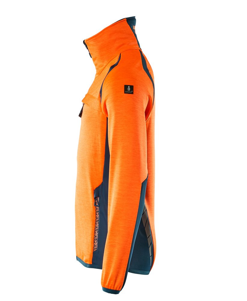 Mascot Accelerate Safe Fleecejacke – orange/dunkelpetroleum