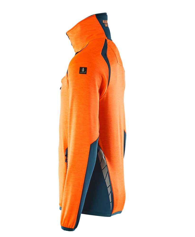 Mascot Accelerate Safe Fleecejacke – orange/dunkelpetroleum