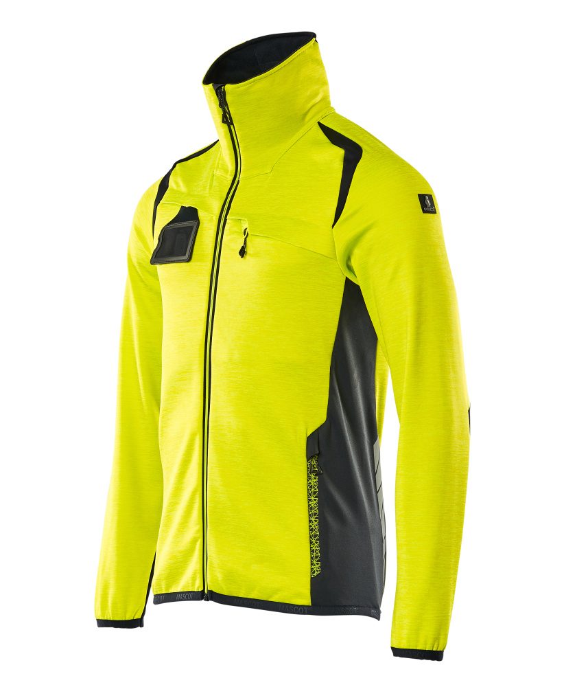 Mascot Accelerate Safe Fleecejacke – gelb/schwarzblau