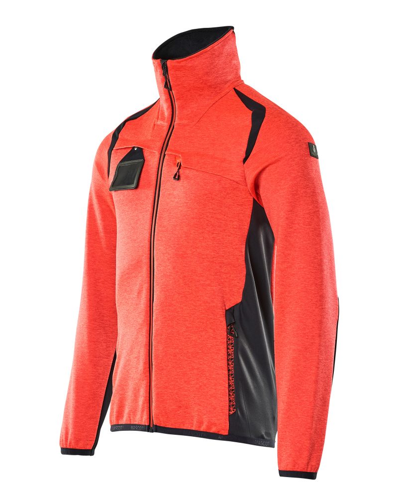 Mascot Accelerate Safe Fleecejacke – rot/schwarzblau
