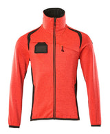 Mascot Accelerate Safe Fleecejacke – rot/dunkelanthrazit