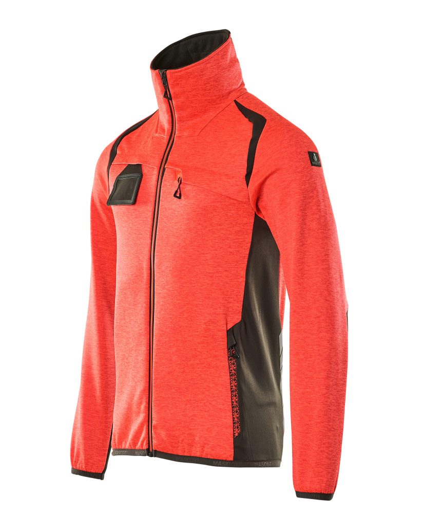 Mascot Accelerate Safe Fleecejacke – rot/dunkelanthrazit