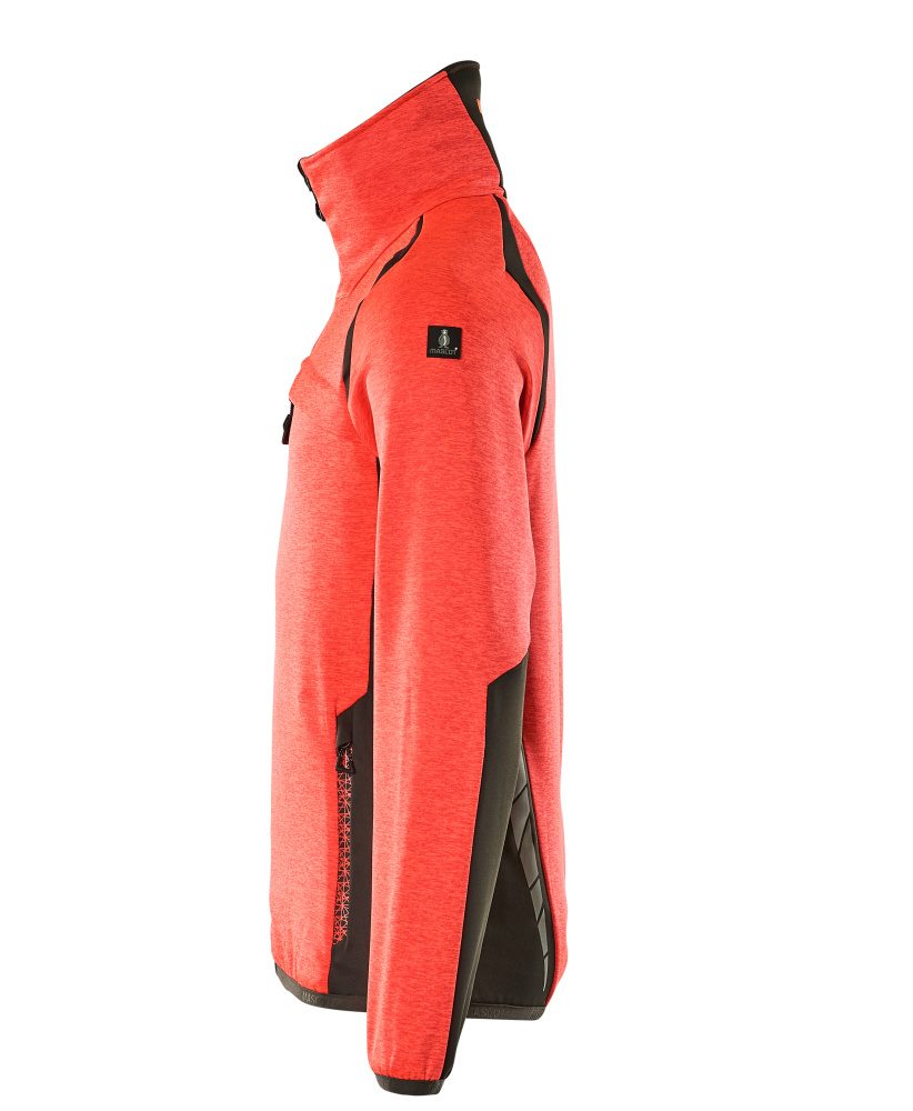 Mascot Accelerate Safe Fleecejacke – rot/dunkelanthrazit