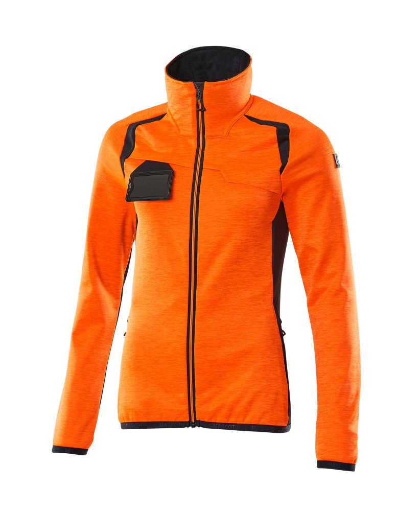 Mascot Damen Accelerate Safe Fleecejacke – orange/schwarzblau