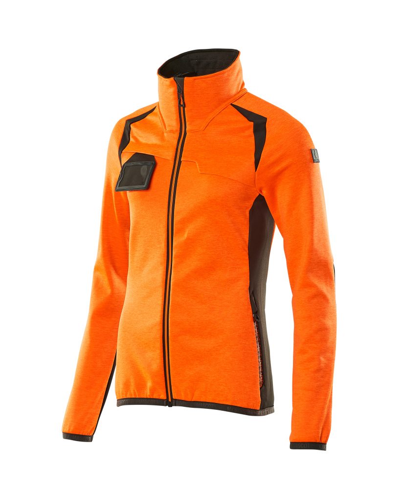 Mascot Damen Accelerate Safe Fleecejacke – orange/dunkelanthrazit