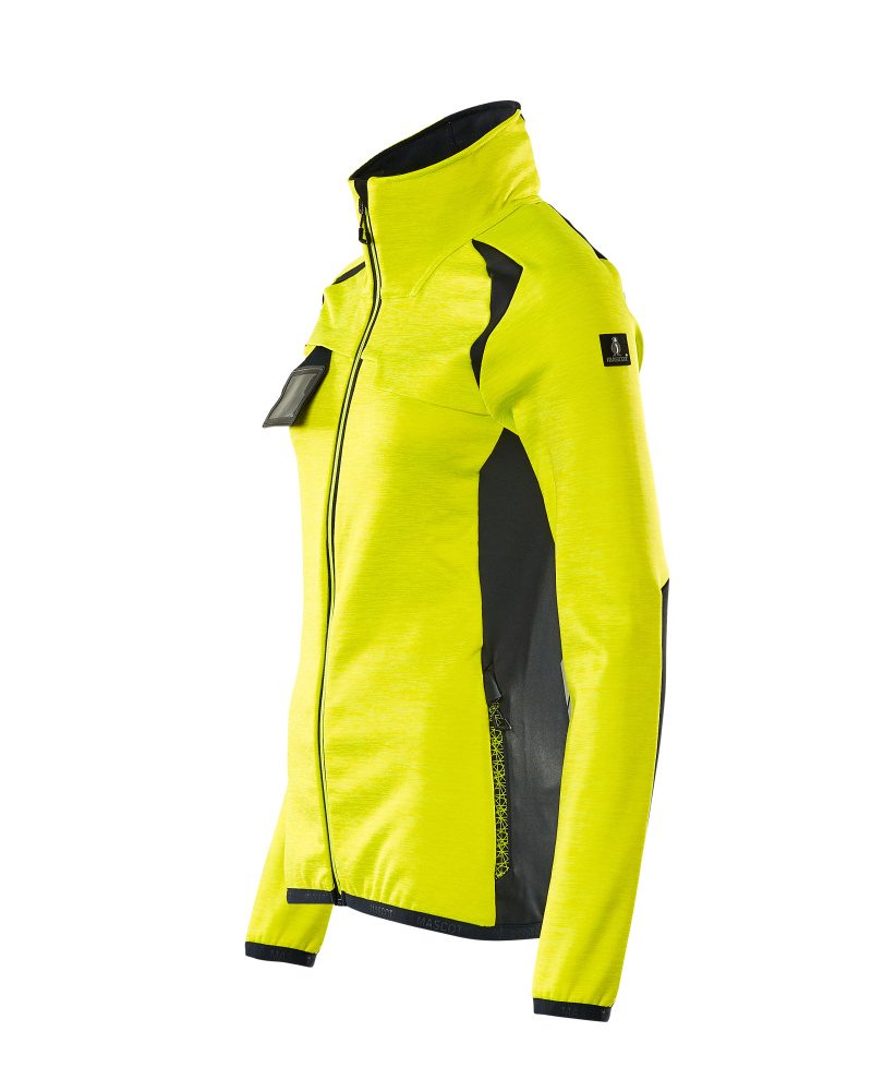 Mascot Damen Accelerate Safe Fleecejacke – gelb/schwarzblau