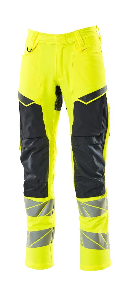 Mascot Accelerate Safe Masco Warnschutz Bundhose Stretch – gelb/schwarzblau