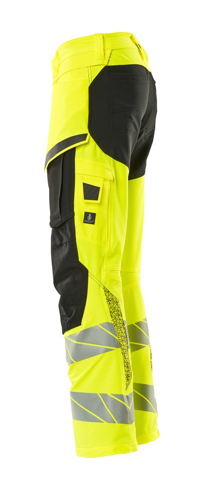 Mascot Accelerate Safe Masco Warnschutz Bundhose Stretch – gelb/schwarz