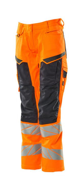 Mascot Damen Kl.2 Accelerate Safe Warnsch Bundhose – orange/schwarzblau