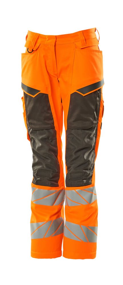 Mascot Damen Kl.2 Accelerate Safe Warnsch Bundhose – orange/dunkelanthrazit