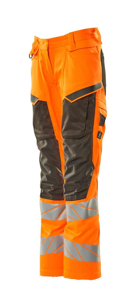 Mascot Damen Kl.2 Accelerate Safe Warnsch Bundhose – orange/dunkelanthrazit