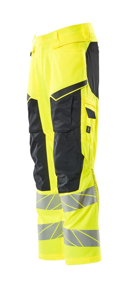Mascot Accelerate Safe Warnschutz Bundhose Kl.2 – gelb/schwarzblau