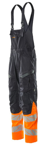 Mascot Accelerate Safe Warnschutz Latzhose Kl.1 – schwarzblau/orange