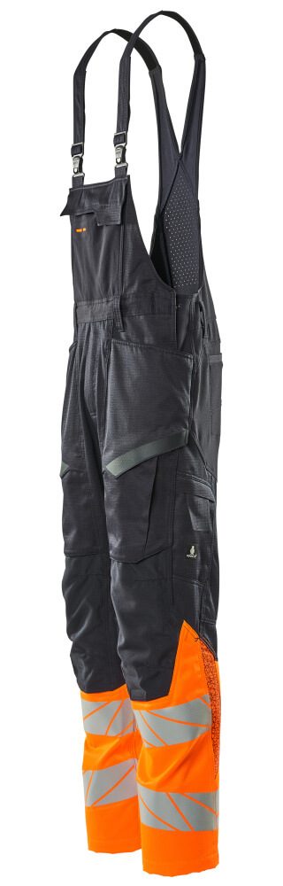 Mascot Accelerate Safe Warnschutz Latzhose Kl.1 – schwarzblau/orange