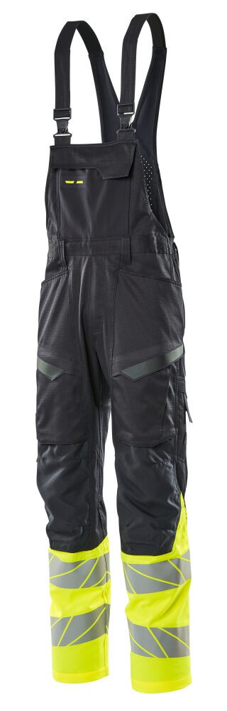 Mascot Accelerate Safe Warnschutz Latzhose Kl.1 – schwarzblau/gelb