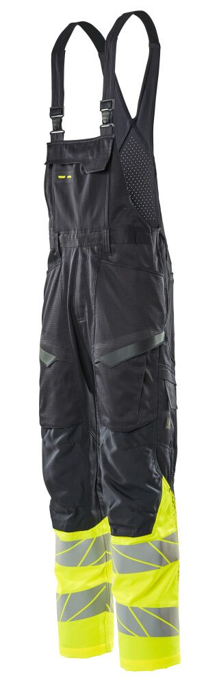 Mascot Accelerate Safe Warnschutz Latzhose Kl.1 – schwarzblau/gelb