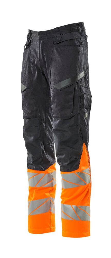 Mascot Accelerate Safe Warnschutz Bundhose Kl.1 19679-236 – schwarzblau/orange