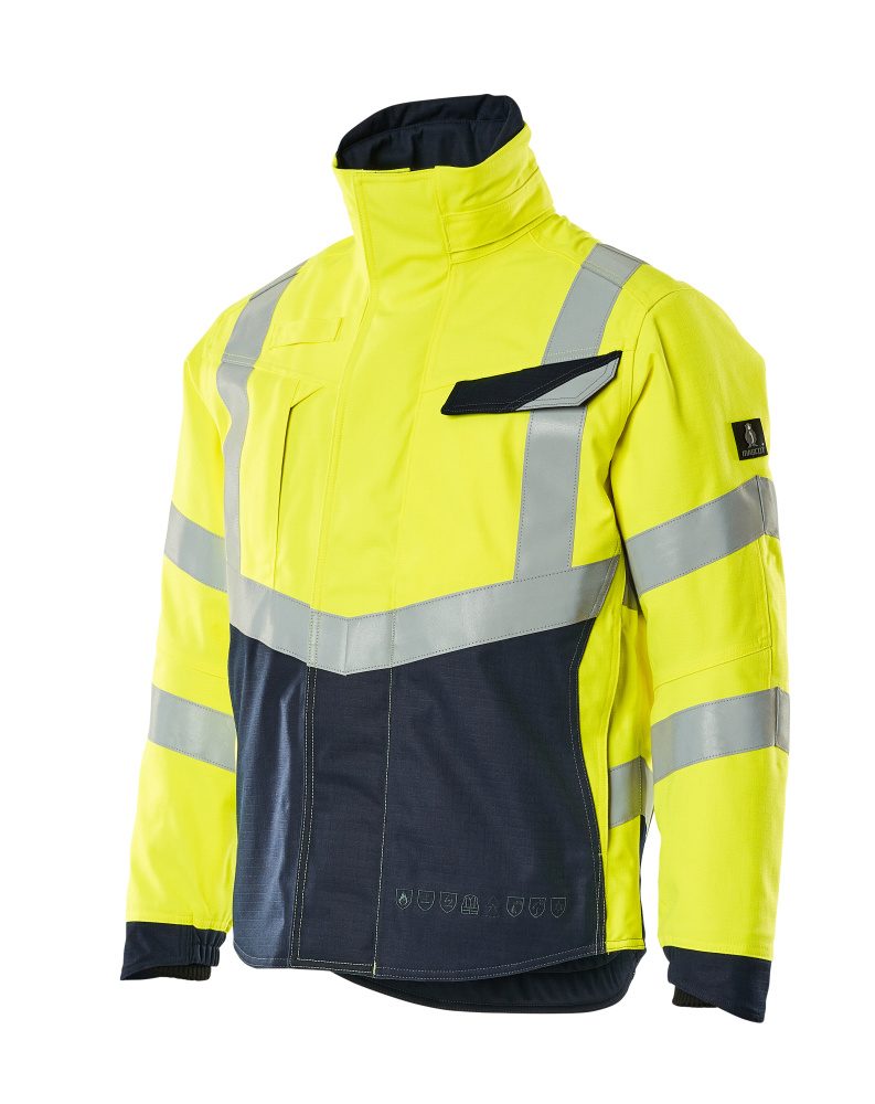 Mascot Multisafe Multinorm Pilotenjacke – gelb/schwarzblau