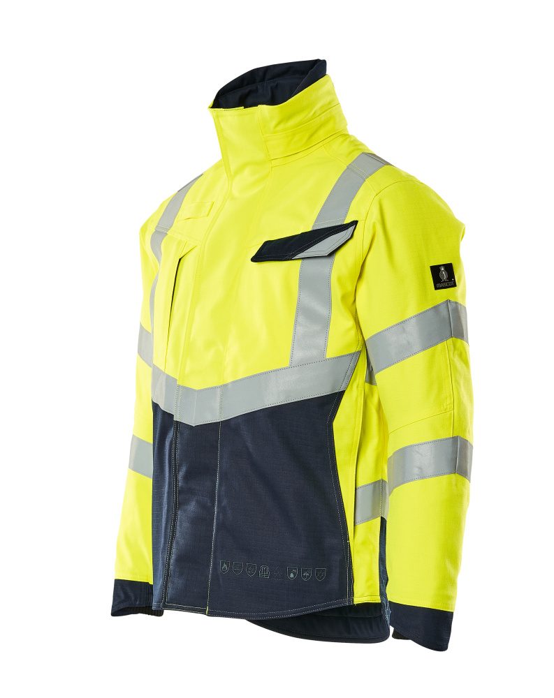 Mascot Multisafe Multinorm Pilotenjacke – gelb/schwarzblau