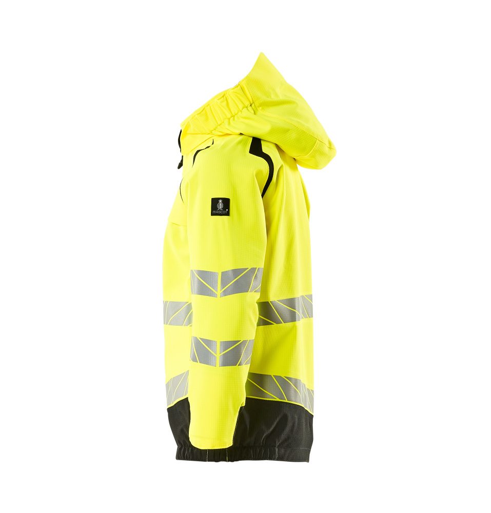 Mascot Accelerate Safe Kinder HiVis Hardshelljacke – gelb/schwarz