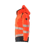 Mascot Accelerate Safe Kinder HiVis Hardshelljacke – rot/schwarzblau