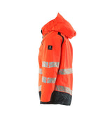Mascot Accelerate Safe Kinder HiVis Hardshelljacke – rot/schwarzblau