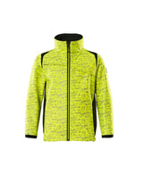 Mascot Accelerate Safe Kinder HiVis Softshelljacke – gelb/schwarz