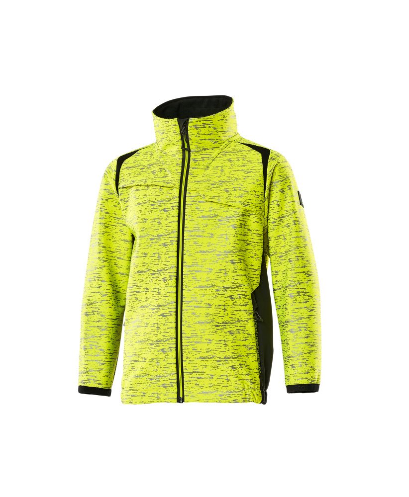 Mascot Accelerate Safe Kinder HiVis Softshelljacke – gelb/schwarz