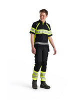 Blåkläder 3338 Warnschutz Polo-Shirt – schwarz/gelb