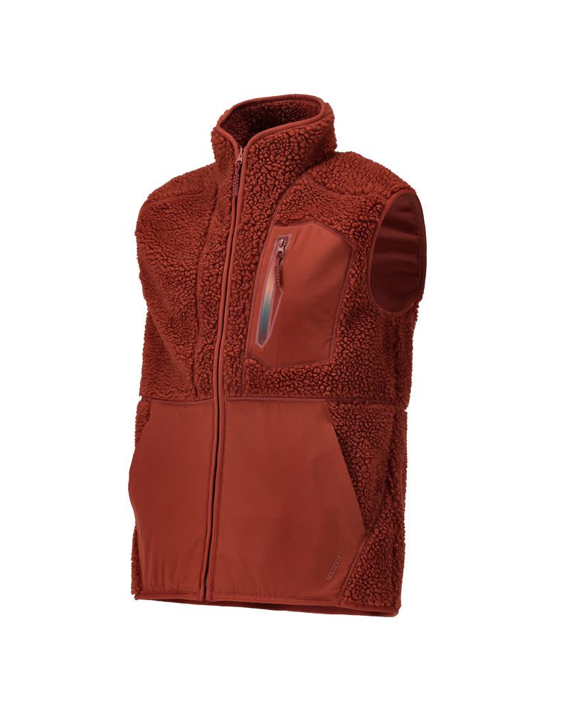 Mascot 22465-682 Customized Faserpelzweste – herbstrot
