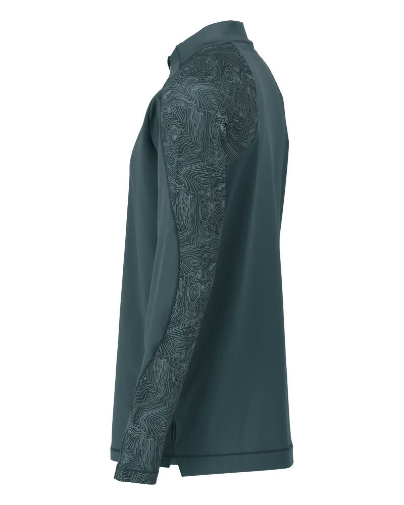 Mascot 22681-618 Customized Zip-Langarmshirt – waldgrün