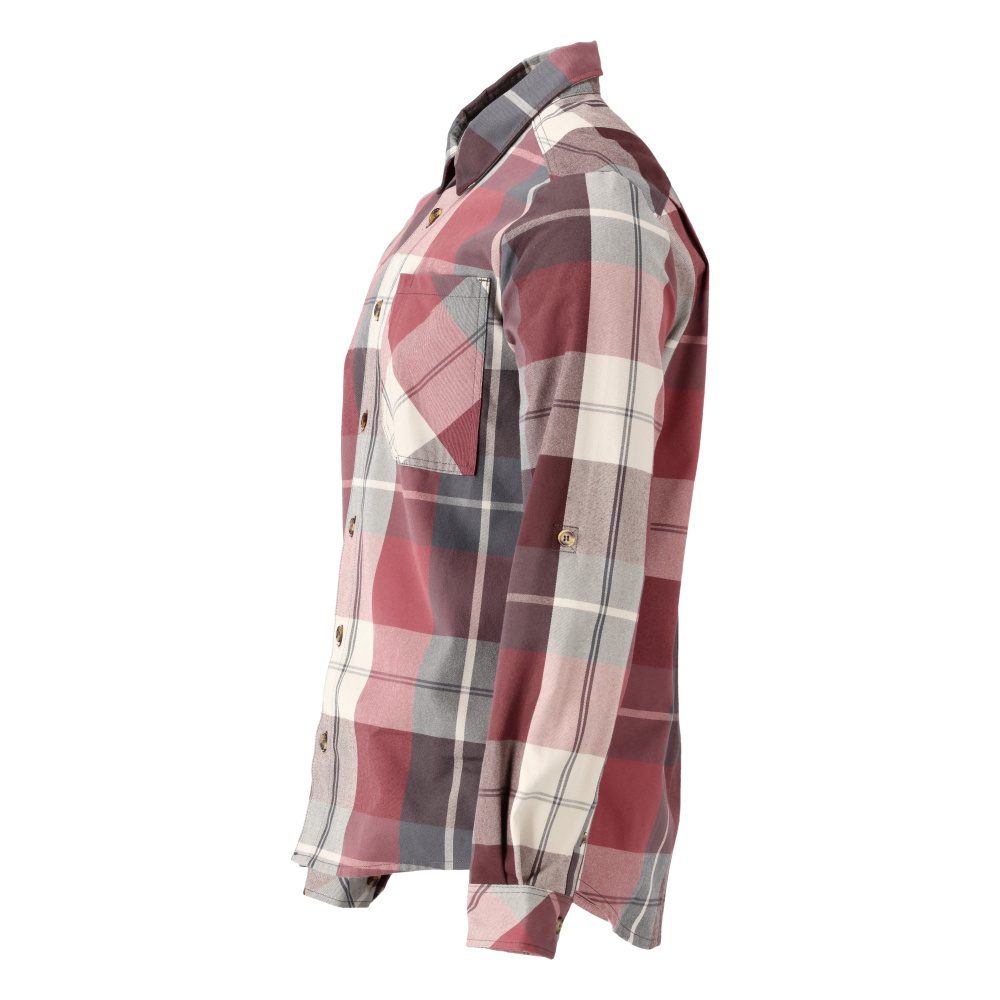 Mascot 22904-446 Customized Flanellhemd – bordeaux-kariert