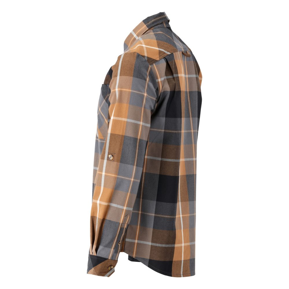 Mascot 22904-446 Customized Flanellhemd – nussbraun-kariert