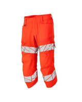 Mascot Ac Safe Warnschutz-Dreiviertel-Stretchhose – hi-vis rot