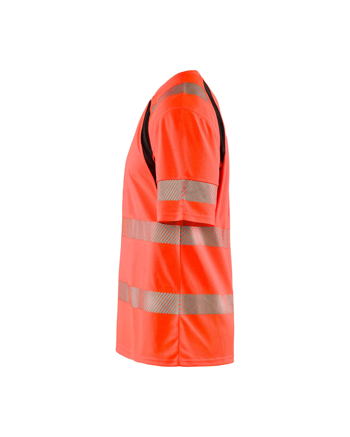 Blåkläder 3397 Warnschutz T-Shirt m. UV-Schutz – rot/schwarz