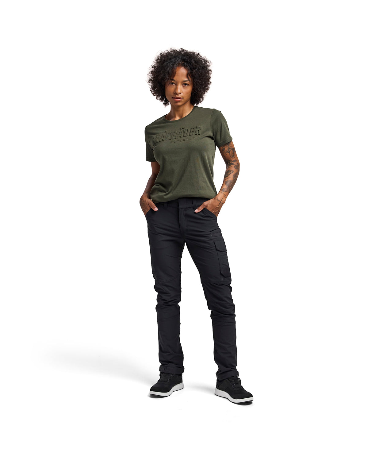 Blåkläder Damen 7122 Stretch Servicehose – schwarz/dunkelgrau