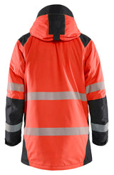 Blåkläder 4457 Warnschutz Winterparka Kl. 3 – rot/schwarz