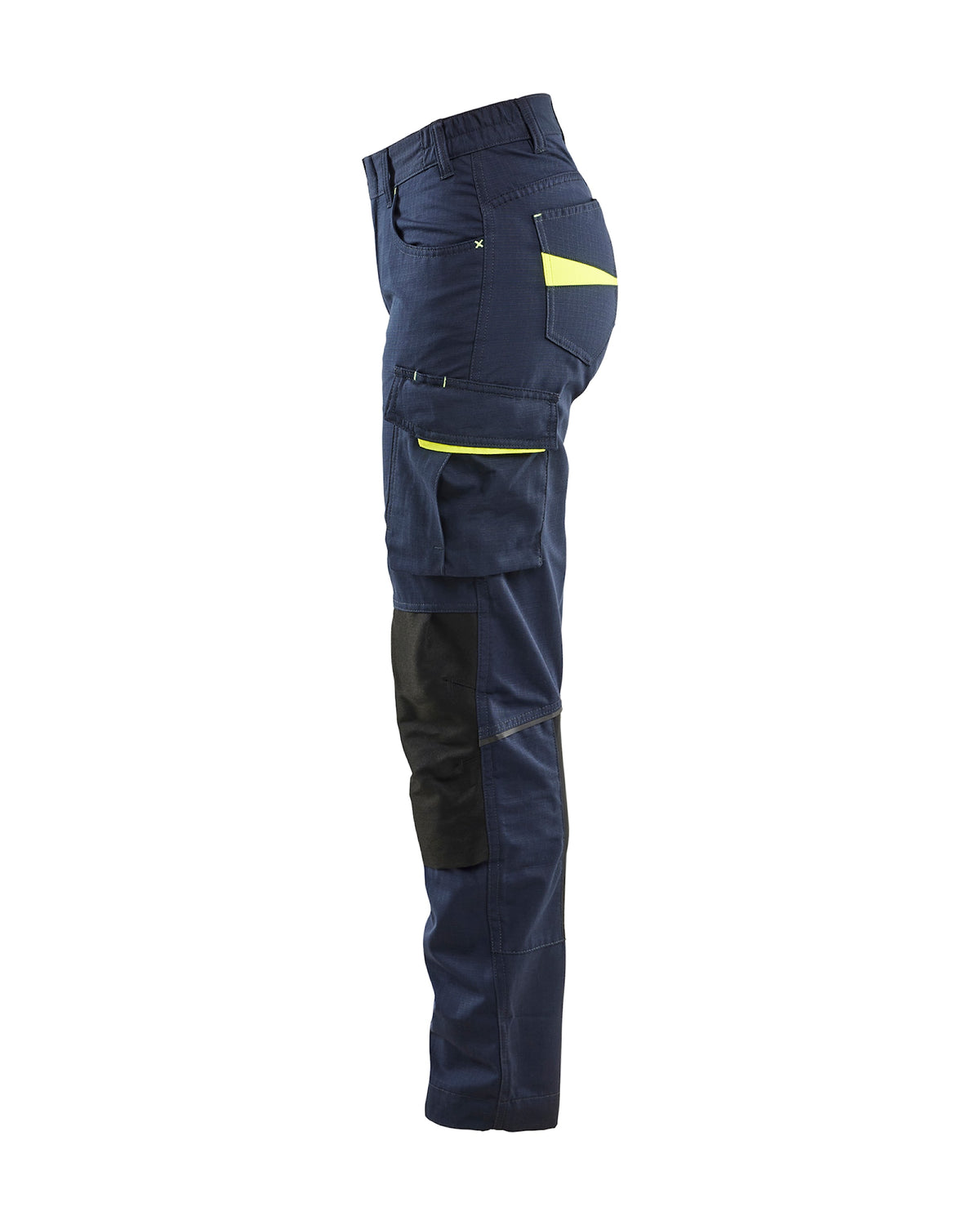 Blåkläder Damen 7195 Stretch Servicehose – dunkelmarine/gelb