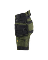 Blåkläder Damen 7175 Arbeitsshorts Striker – waldgrün/schwarz