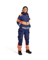 Blåkläder Damen Kl1 4404 Warnschutz Softshelljacke – marine/orange