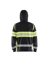 Blåkläder Kl. 1 3552 Warnschutz Kapuzen-Sweatjacke – schwarz/gelb
