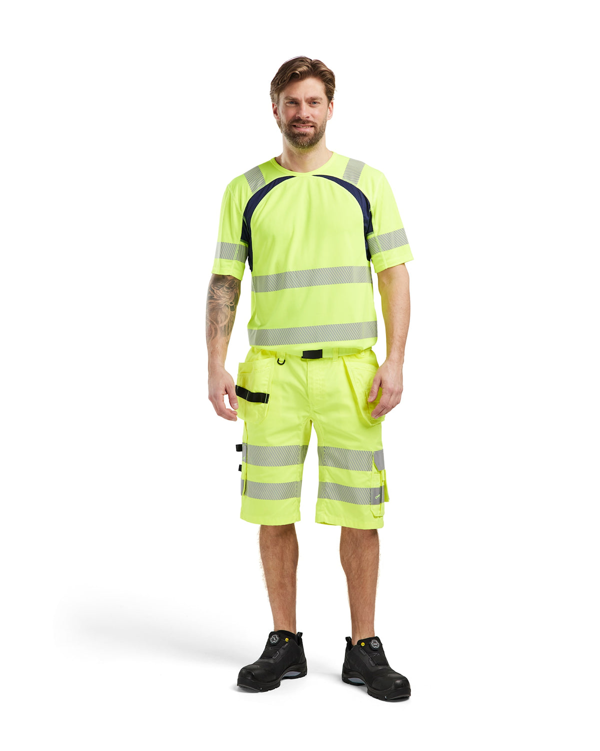 Blåkläder 1586 Warnschutz Stretch Handwerkershorts – gelb